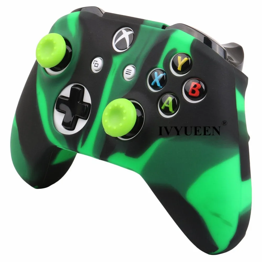 Силиконовый чехол IVYUEEN для Xbox One X S с 20 аналоговыми колпачками для джойстика X Box One X S