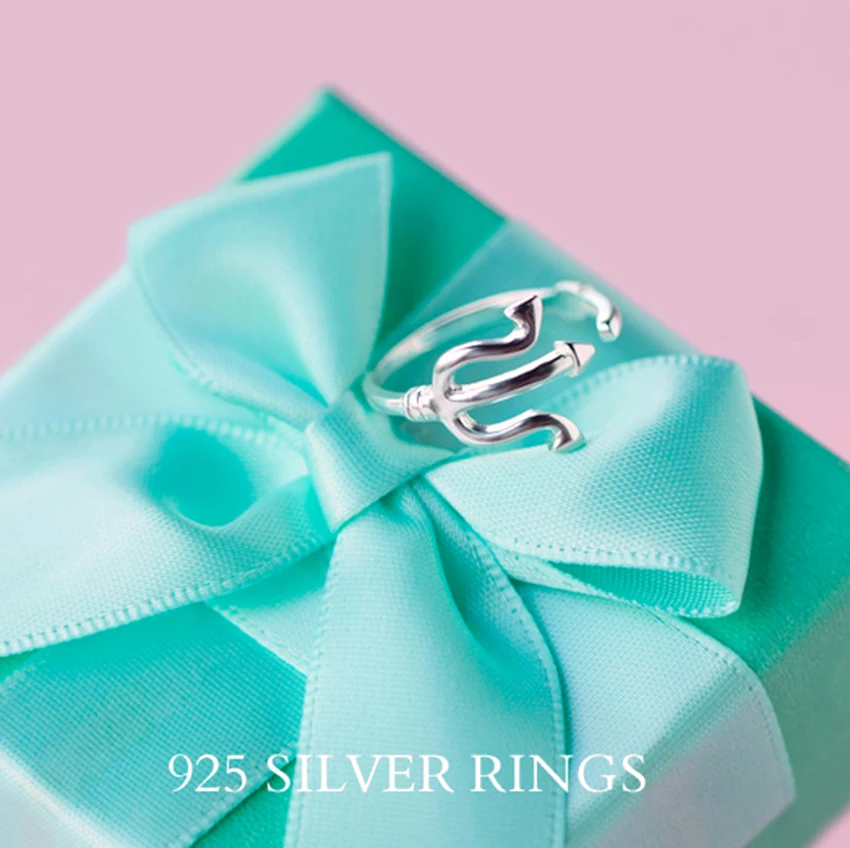 Kinitial 1 шт. новый модный стиль милое кольцо гарпун серебряные геометрические