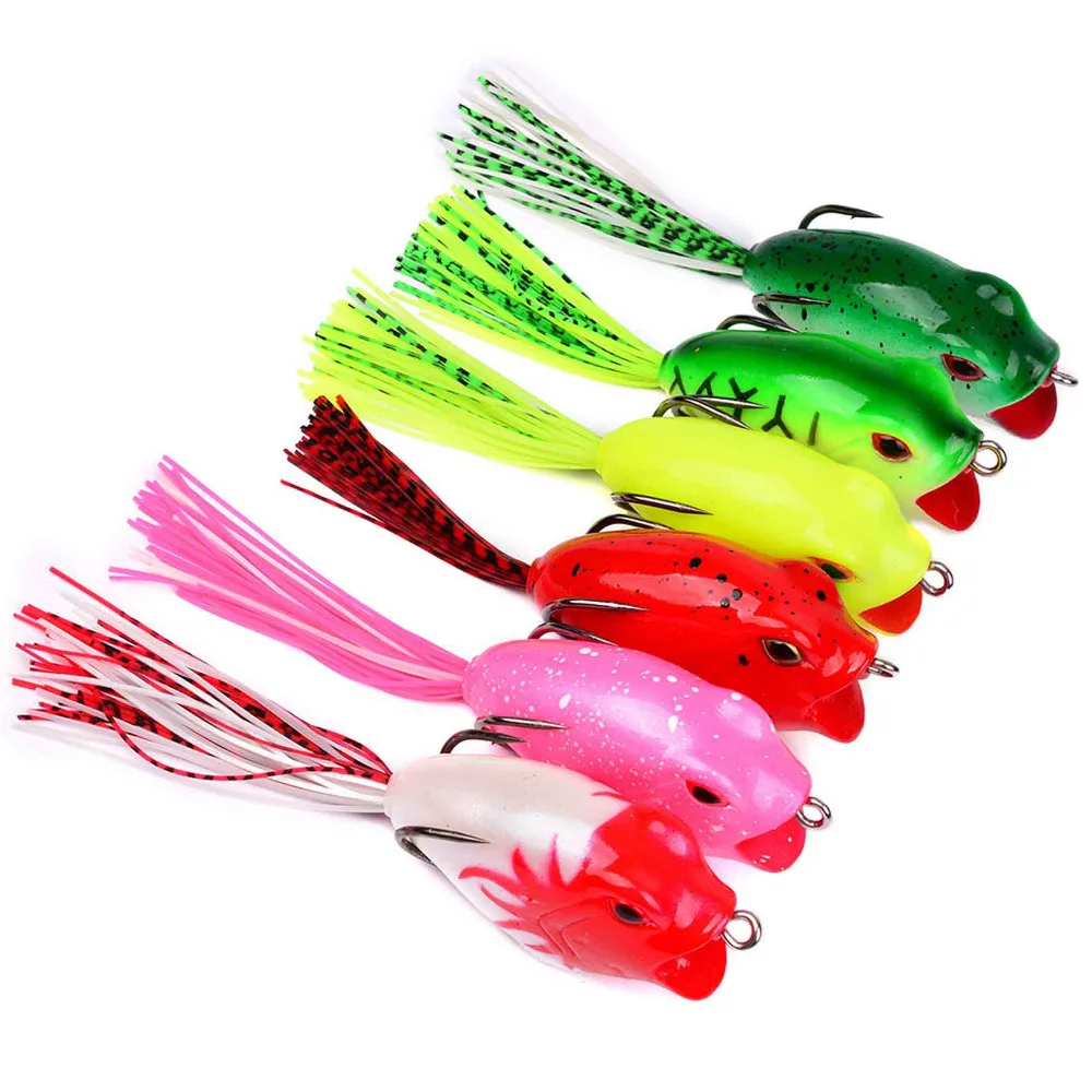 

6PCS fishing Fish Frog Mouse Minnow Crankbaits hook VIB lure baits 6cm/16g