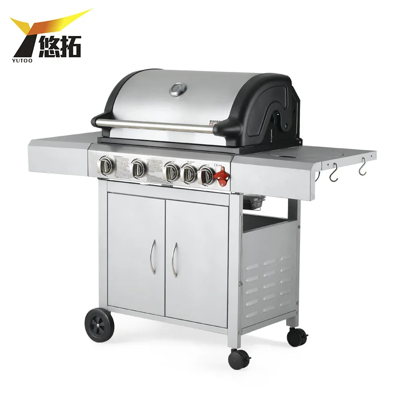 Outdoor gas stove GaiaBBQ-B172 1 pcs Multi-function courtyard home BBQ grill four exports 4 stoves | Дом и сад
