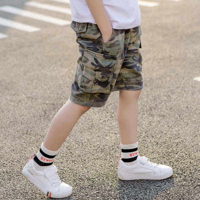 2019 г. Лидер продаж короткие детские штаны до колена для мальчиков от 4 13 лет
