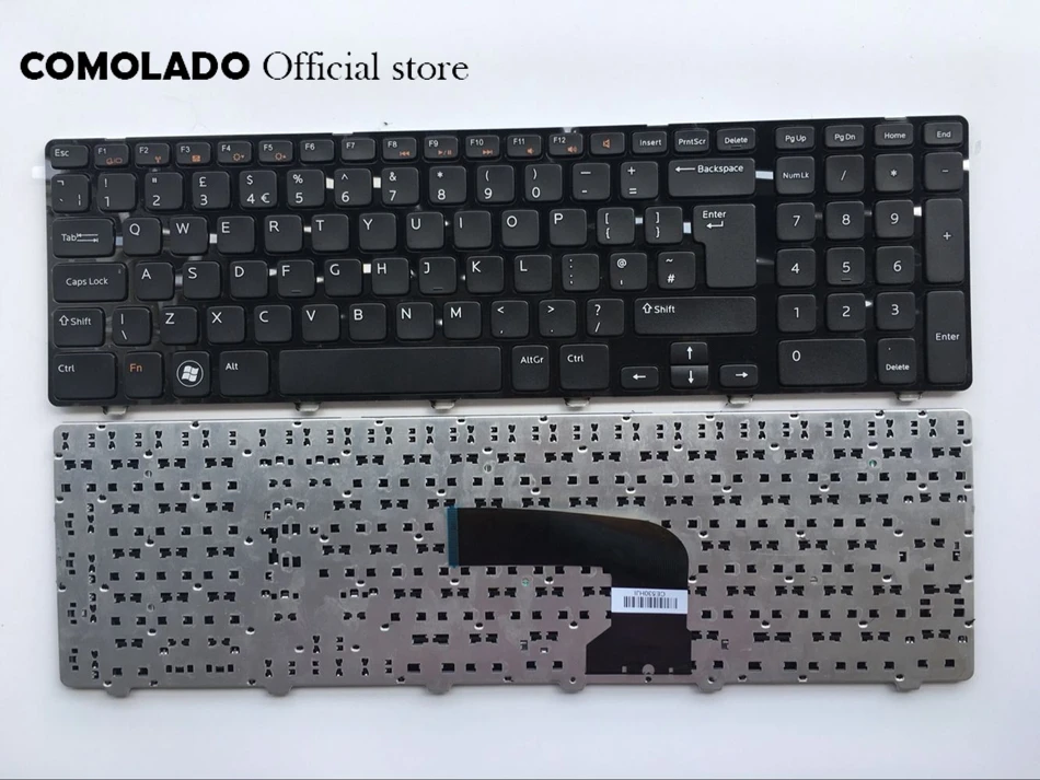 Английская клавиатура для Dell Inspiron 17 3721 3737 17R 5721 5737 M731R 5735 черная британская