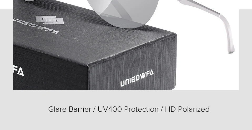 UNIEOWFA, мужские авиационные солнцезащитные очки без оправы, мужские HD поляризованные Серебристые зеркальные Спортивные очки, UV400, Полароид, солнцезащитные очки для мужчин, пилот