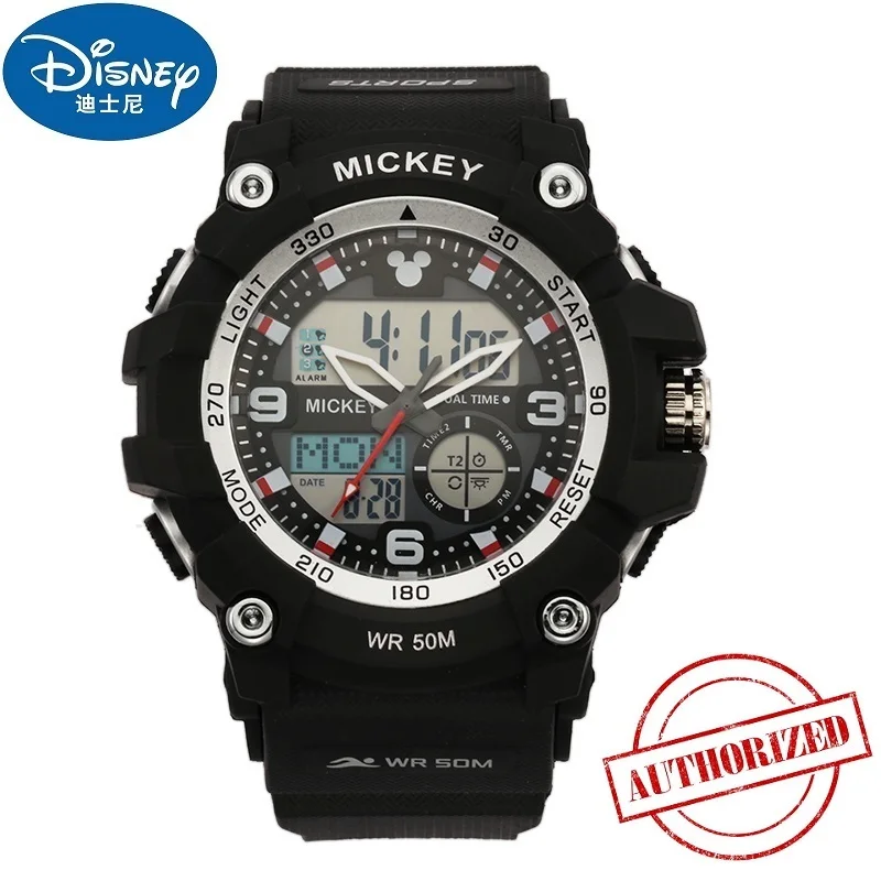 Disney Sports Menwatch Marvel многофункциональные водонепроницаемые электронные часы с