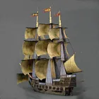 DIY бумажное ремесло пиратский корабль призрак корабль 3D бумажная модель лодка оригами ручная работа Бумажная модель игрушки корабль Funs подарки
