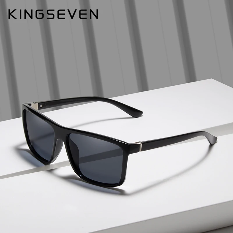 Мужские и женские солнцезащитные очки KINGSEVEN зеркальные квадратные с