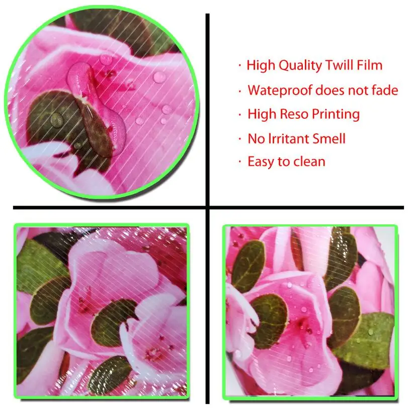 Высококачественная розовая персиковая наклейка в форме цветка напольный декор