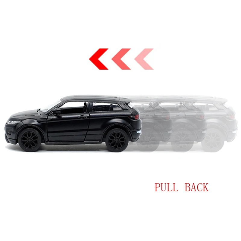 RMZ CITY 1:36 Evoque SUV крутой черный литой автомобиль из сплава модель игрушки с откидной