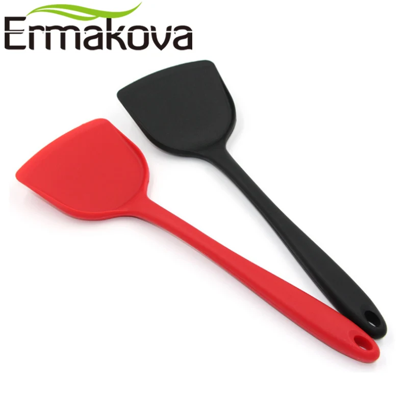 ERMAKOVA антипригарная Пищевая силиконовая лопатка Тернер шумовка ложка суп ковш термостойкая кухонная посуда гаджет