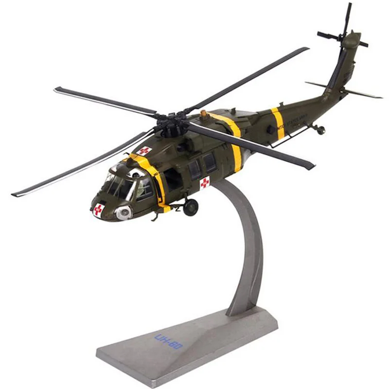 Ambulance helicopter 1/72 масштаб, Черный ястреб, UH-60, вертолет, армейский истребитель, модель самолета, игрушки для взрослых и детей, военные - Цвет: Ambulance helicopter