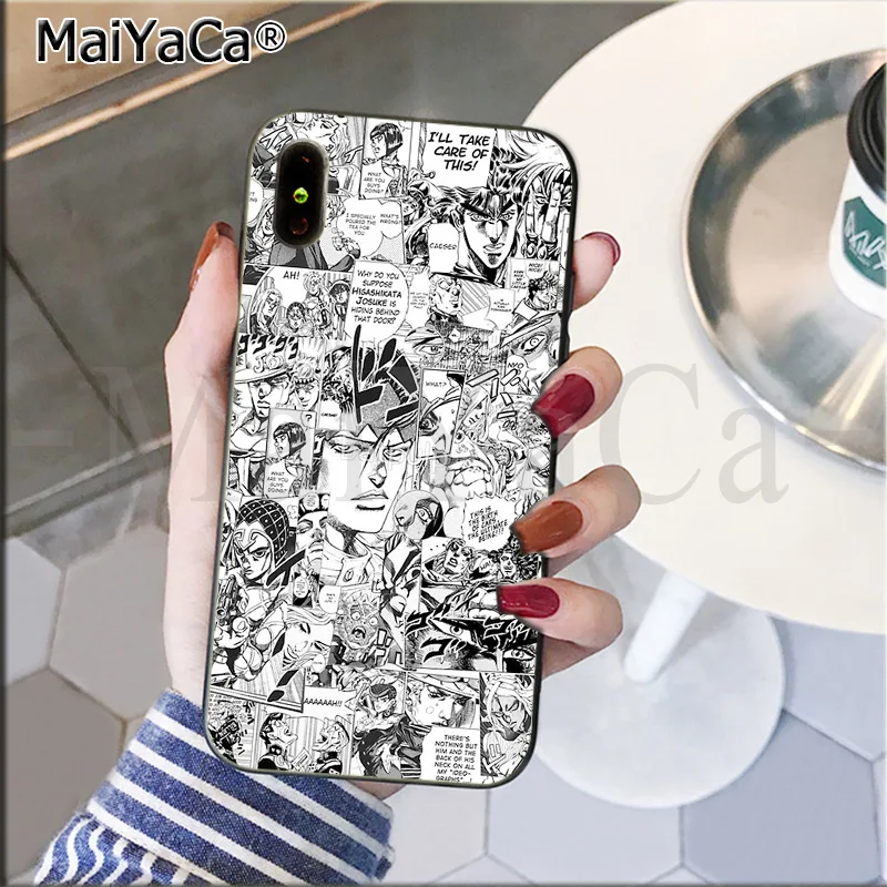 Высококачественный черный чехол для телефона MaiYaCa с изображением Джоджо из