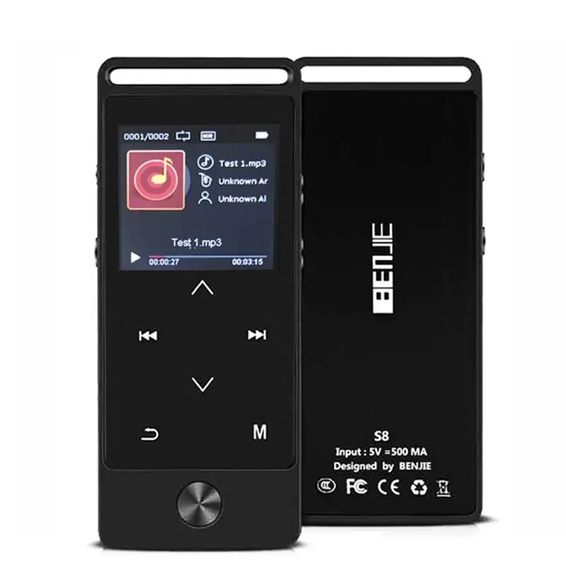 BENJIE S8 mp3 плеер с сенсорным ключом 8 ГБ высокое качество звука музыкальный без