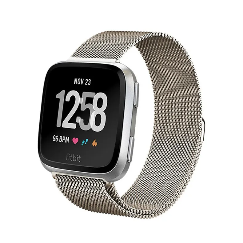 LNOP Milanese Loop band Для Fitbit Versa 2/versalite ремешок браслет из нержавеющей стали correa Band смарт-трекер аксессуары для часов