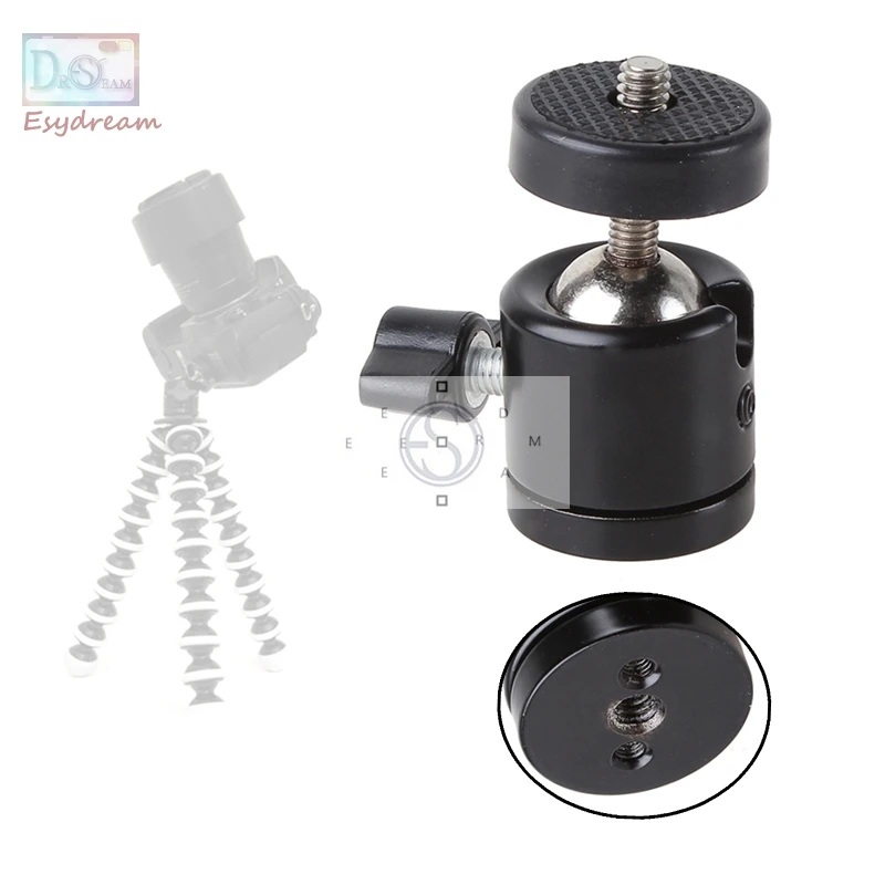 

1/4" Screw Tripod Mini Ball Head for DSLR Camera Camcorder Light Bracket Swivel