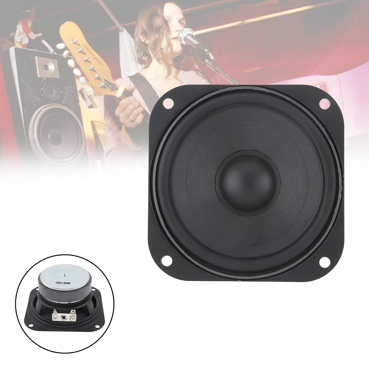 3 5 дюймов 15 Вт Портативный твитер с полной частотой динамик резиновый