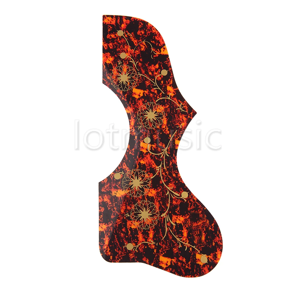 Красно красная пластина для царапин Pickguard детали гитары акустической в стиле J200