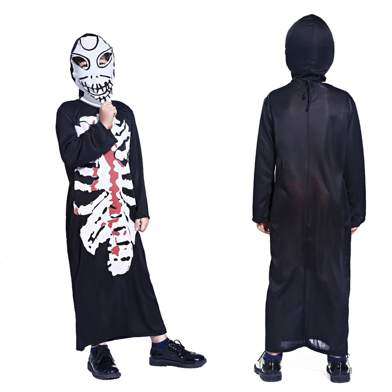 Бесплатная доставка Хэллоуин черный призрак зомби ролевых игр Одежда для