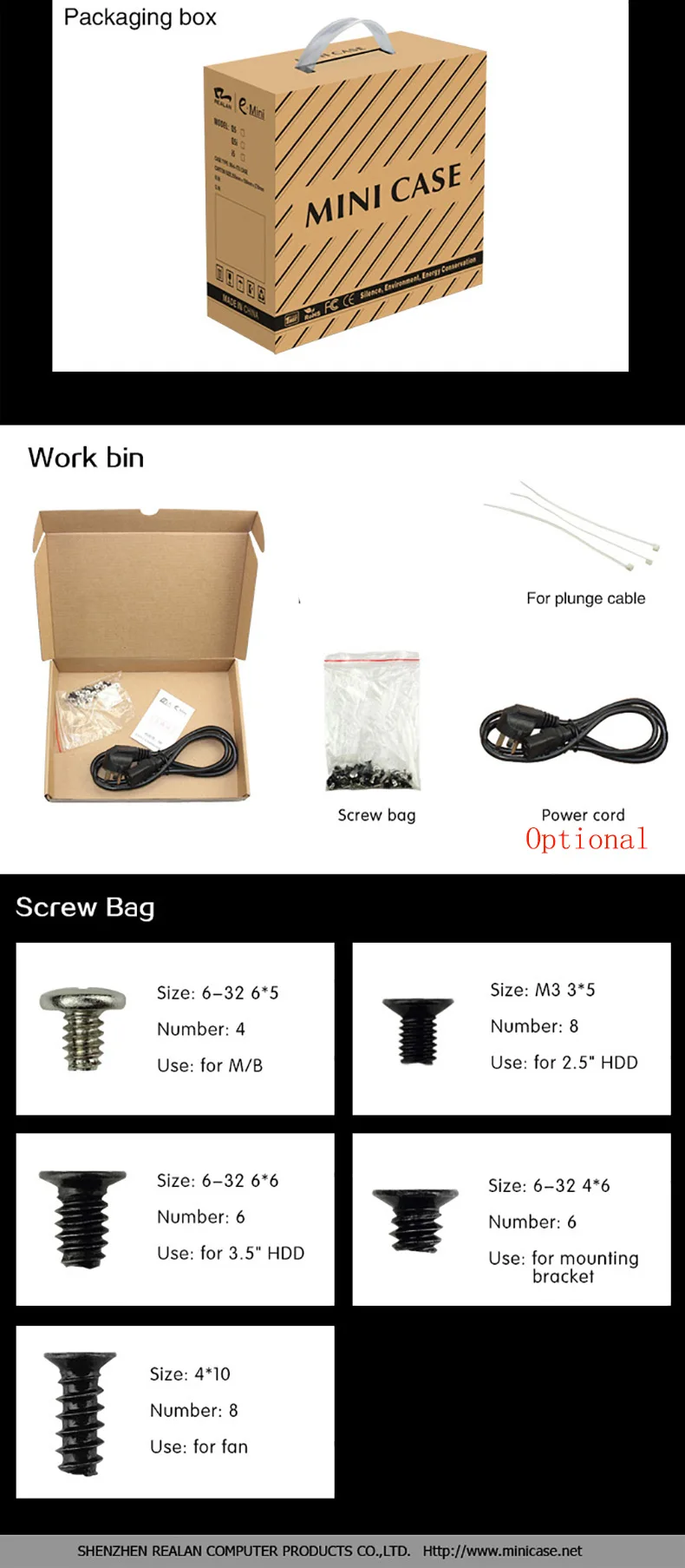 Realan K3 Mini Itx чехол алюминиевый настольный компьютер ПК Шасси для офиса поддержка OEM
