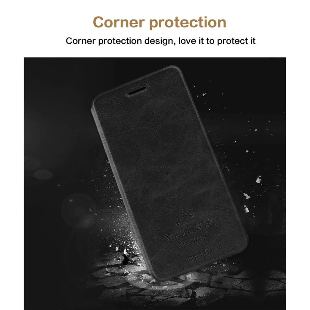 MOFI для Xiao mi Red mi 6 Pro/mi A2 Lite горизонтальный Флип из искусственной кожи чехол с держателем и слотом для карт для телефона Red mi 6 Pro
