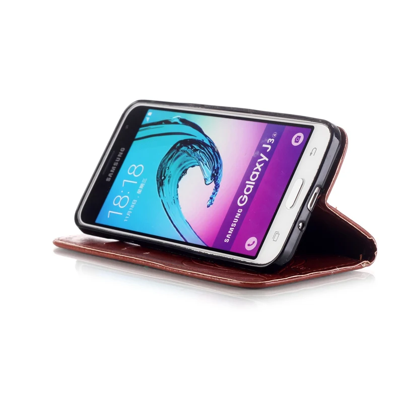 Кожаный чехол-книжка для samsung Galaxy J3 J36 6 SM-J320F/DS SM-J320FN SM-J320H/DS JSM-300F SM-J300H