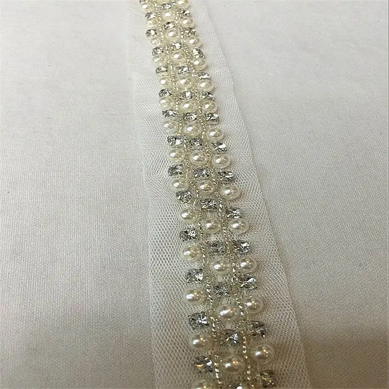 DoreenBeads свадебное платье на сумку юбку с имитацией жемчуга кружевной лентой и