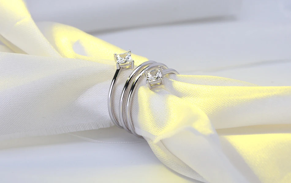 ORSA JEWELS, настоящее 925 пробы, серебряные женские кольца, уникальный дизайн, AAA, прозрачное женское циркониевое кольцо, ювелирное изделие для девушки, подарок OSR61