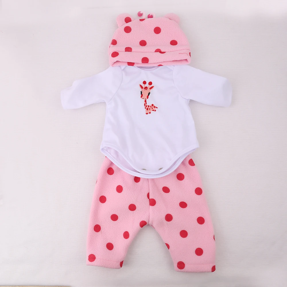 KAYDORA Милая Одежда для куклы-младенца подходит для 16-22 дюймов Bebe Кукла Новорожденный Menina платье аксессуары 0-3 месяца детская одежда