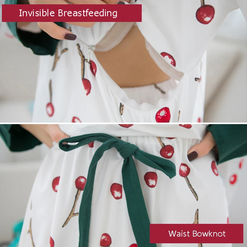 Пижама для кормящих матерей новинка весны 2019 Корейская пижама из хлопка с