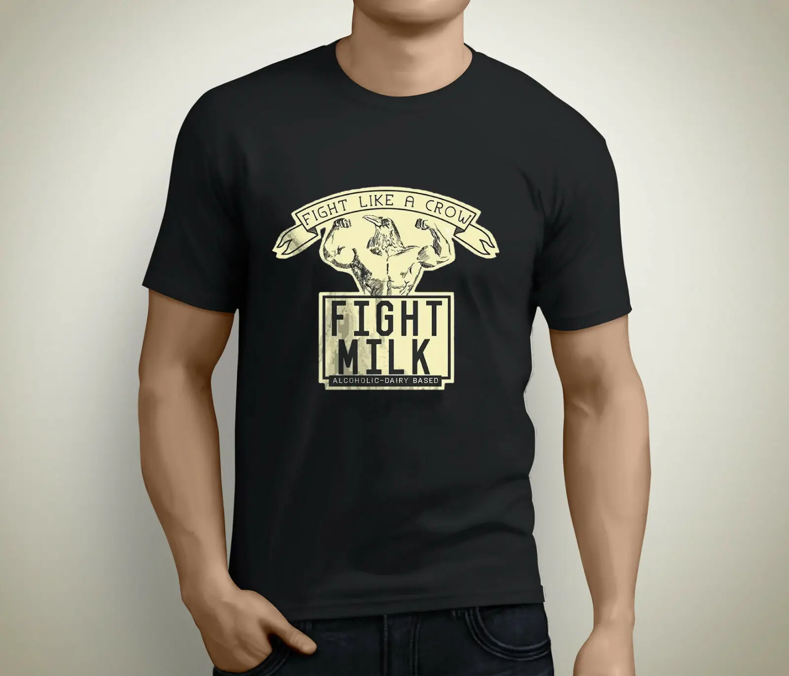 Это всегда солнечно в фиadelphia Fight Milk Мужская Черная Футболка размер S до 5XL|Мужские