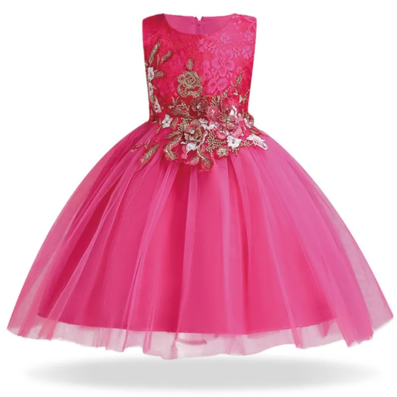 Dresses For Girls Clothes Summer Dress Gown Kids Bridresmaid Wedding Elegent Children Clothing Princess Vestidos | Детская одежда и