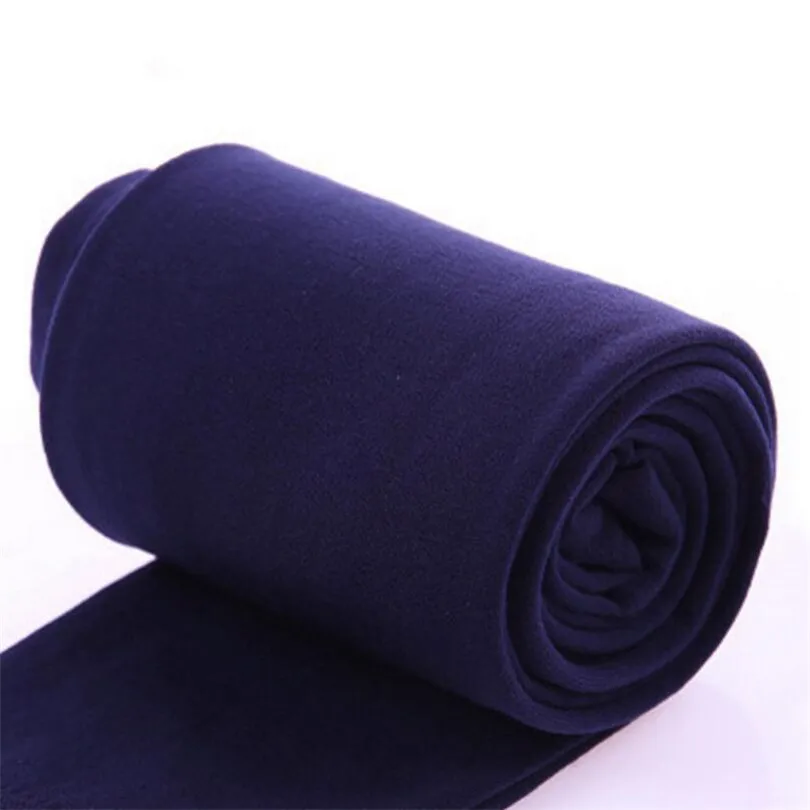 W085-S Navy blue Женские осенне-зимние плотные теплые леггинсы с ворсистой подкладкой, Стрейчевые флисовые штаны, топтые леггинсы, эластичные леггинсы - Цвет: W085-S Navy blue