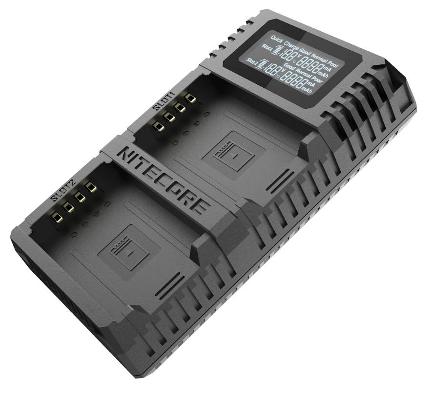 Nitecore FX2 PRO Двойной слот USB устройство быстрой зарядки для ЖК-дисплея с подсветкой Fujifilm GFX50S/50R compatiple с NP-T125 Камера батареи