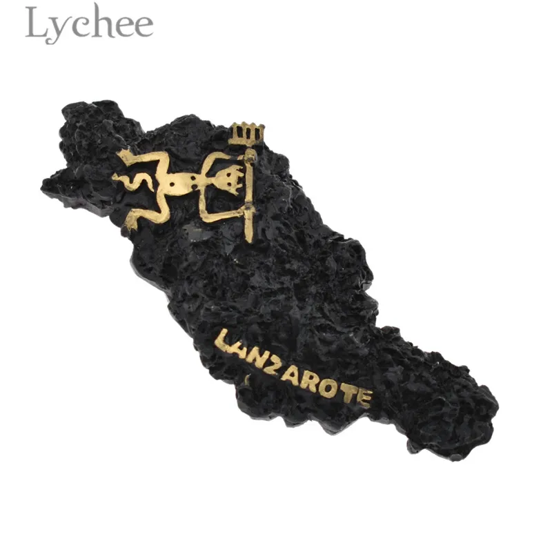 Магнит на холодильник Lychee Life Spain Lanzarote из смолы креативный 3D пейзаж магнит