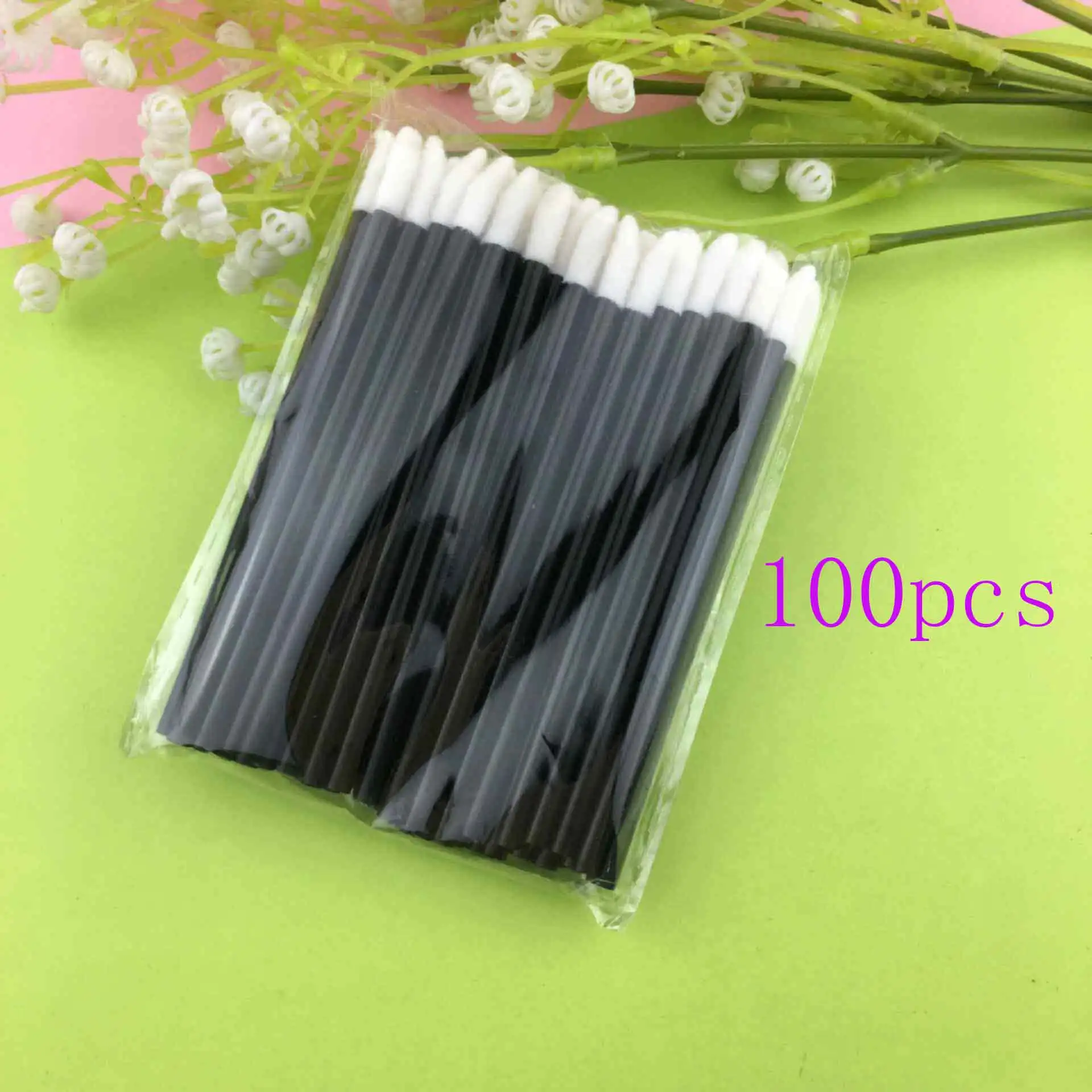 100PCS 50/100 шт одноразовые кисточки для губ кисти мягкие Для женщин аксессуары глянцевый блеск для губ палочка-аппликатор для блеска идеально лучше макияж Косметические средства - Handle Color: 100PCS