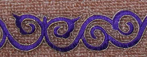 Purple YACKALASI Золотой карнавальный костюм железная Вышивка Кружева отделка тесьма Металлическая Вышивка отделка Кружева 4 см ширина/6 ярдов длинный цельный - Цвет: Purple