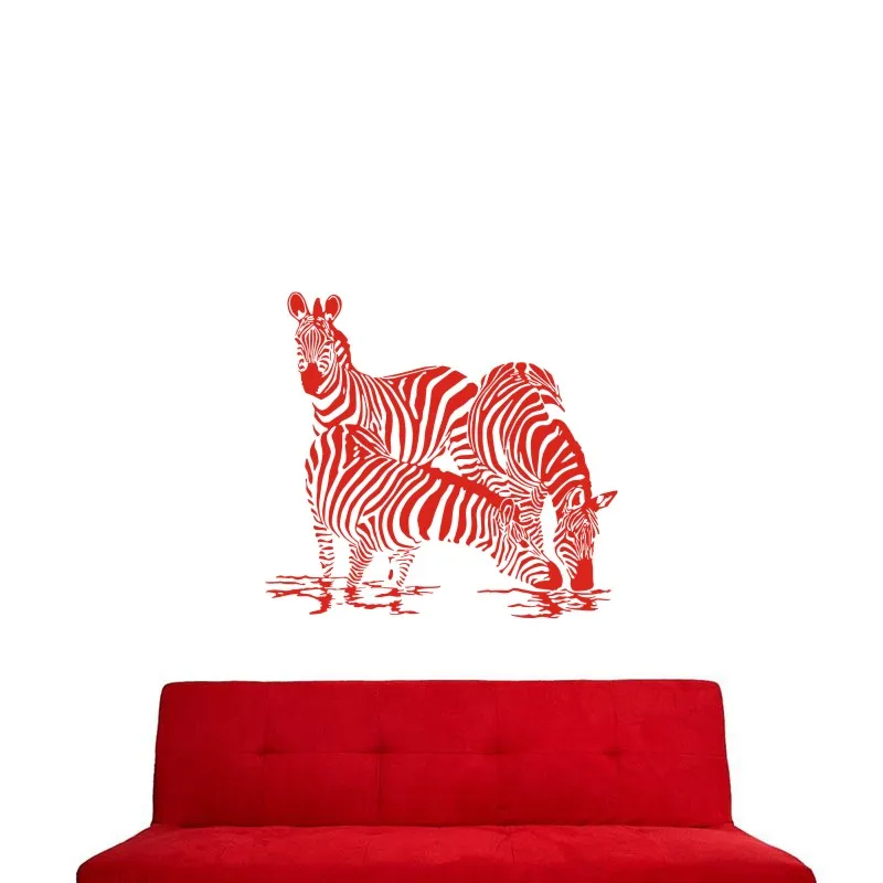 Зебра стены Стикеры наклейка Плакаты виниловая на стену Art Наклейки Наклейка