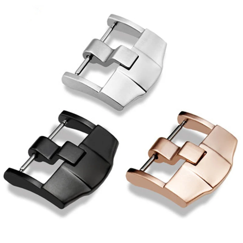 

20mm 22mm 24mm Silver Gold RoseGold Stainless Steel Watchband Tang Buckle For AP Leather Rubber Watchband Strap With engraving