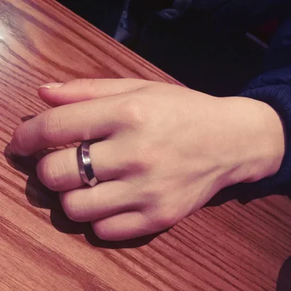 Комплект из кольца и браслета титановой стали | Украшения аксессуары