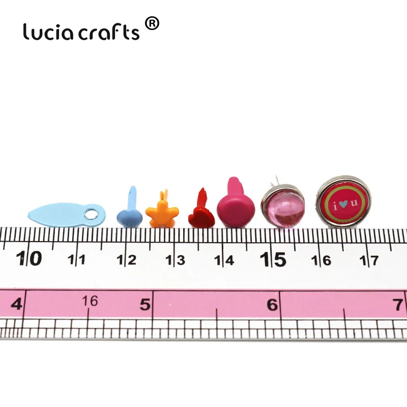 Lucia crafts 1 кор./лот разные стили окрашивание металла штифтики для DIY альбом декор украшения для скрапбукинга аксессуары G1310