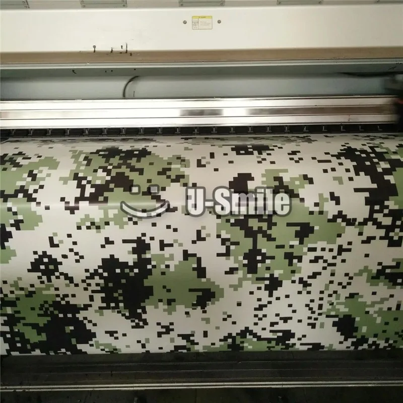 Digital Camouflage Vinyl Car Wrap Military Green Pixel Pattern Camo Film Full Truck Vehicle Decal Sheet 1.52X30M | Автомобили и