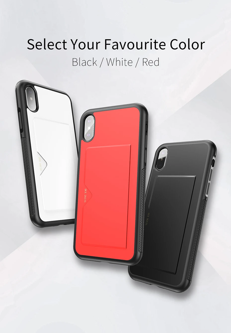 DUX DUCIS для iPhone XS Max чехол для iPhone XsMax Роскошный чехол из искусственной кожи со слотом для карт для iPhone XS Max X S Xr ударопрочный кошелек