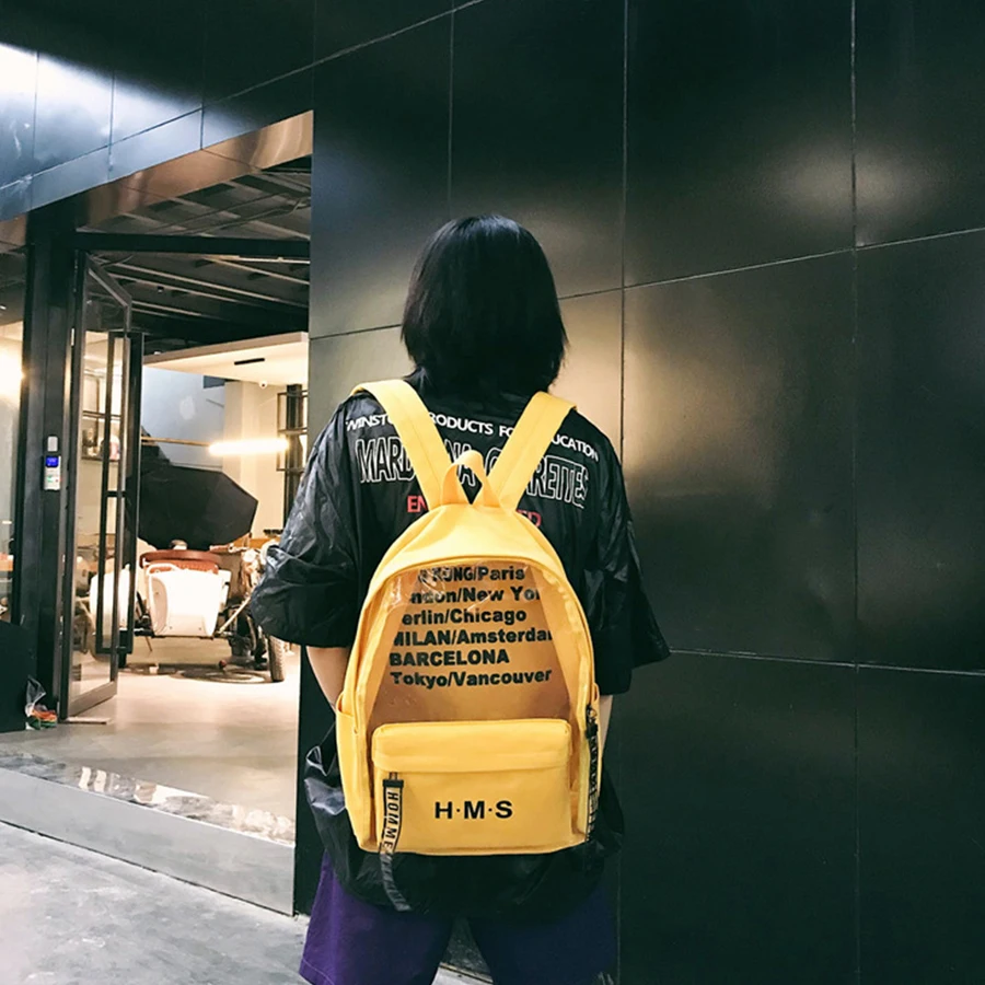 Harajuku чистый холст с буквенным принтом женские рюкзаки школьные сумки для девочек