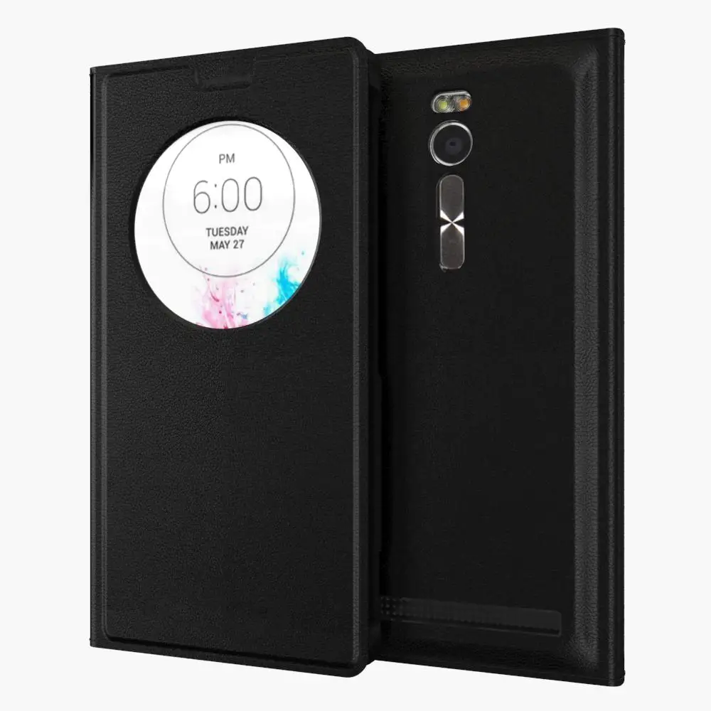 Для ASUS Zenfone 2 ZE551ML ZE550ML Smart View Window Quick Circle чехол с аккумулятором задняя крышка флип