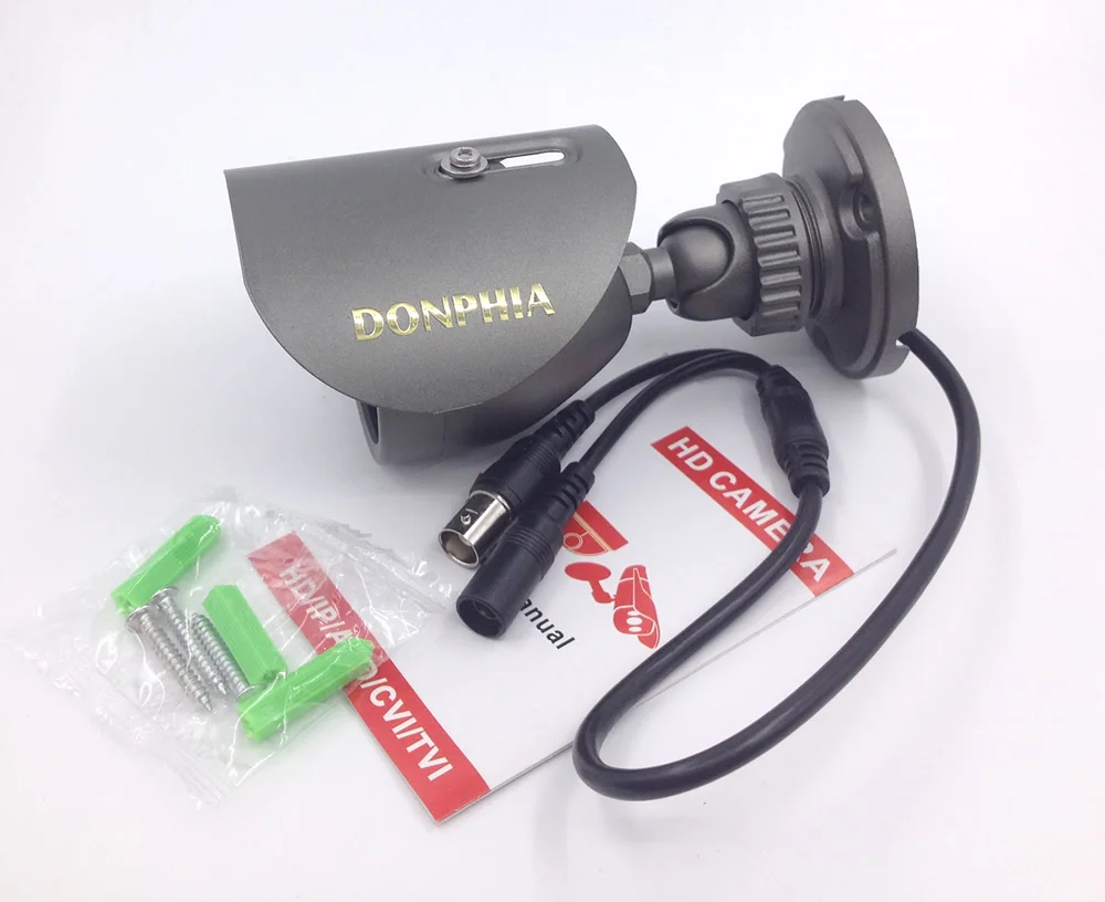 DONPHIA CCTV камера ИК наружная аналоговая 1000tvl Водонепроницаемая цилиндрическая