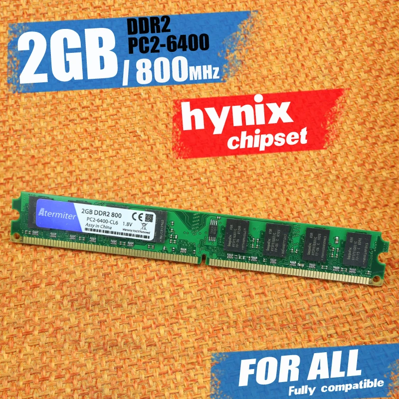 Новая память DDR2 2 Гб с чипсетом hynix 800 МГц для настольного ПК Память DIMM 240