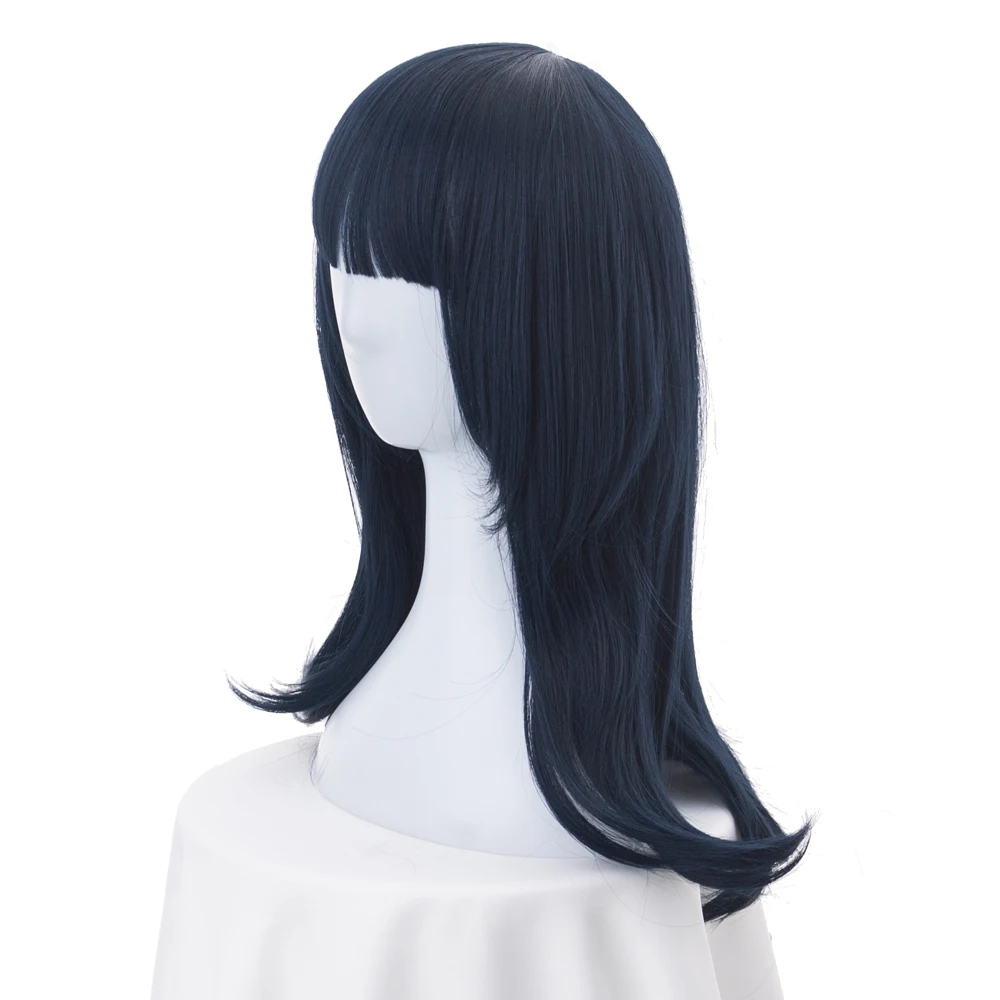 Аниме SSSS. GRIDMAN Takarada Rikka Косплей парики для женщин длинный прямой темно синий парик