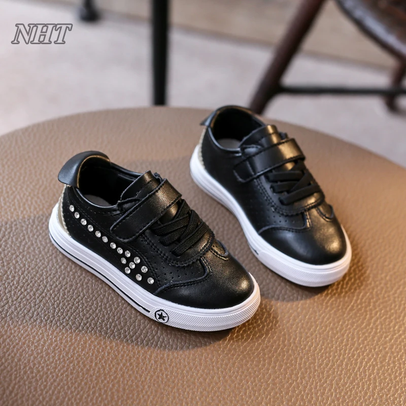 Обувь высокого качества для маленьких детей - роскошные бриллиантовые кроссовки для девочек и мальчиков, дети в школу и детский сад.