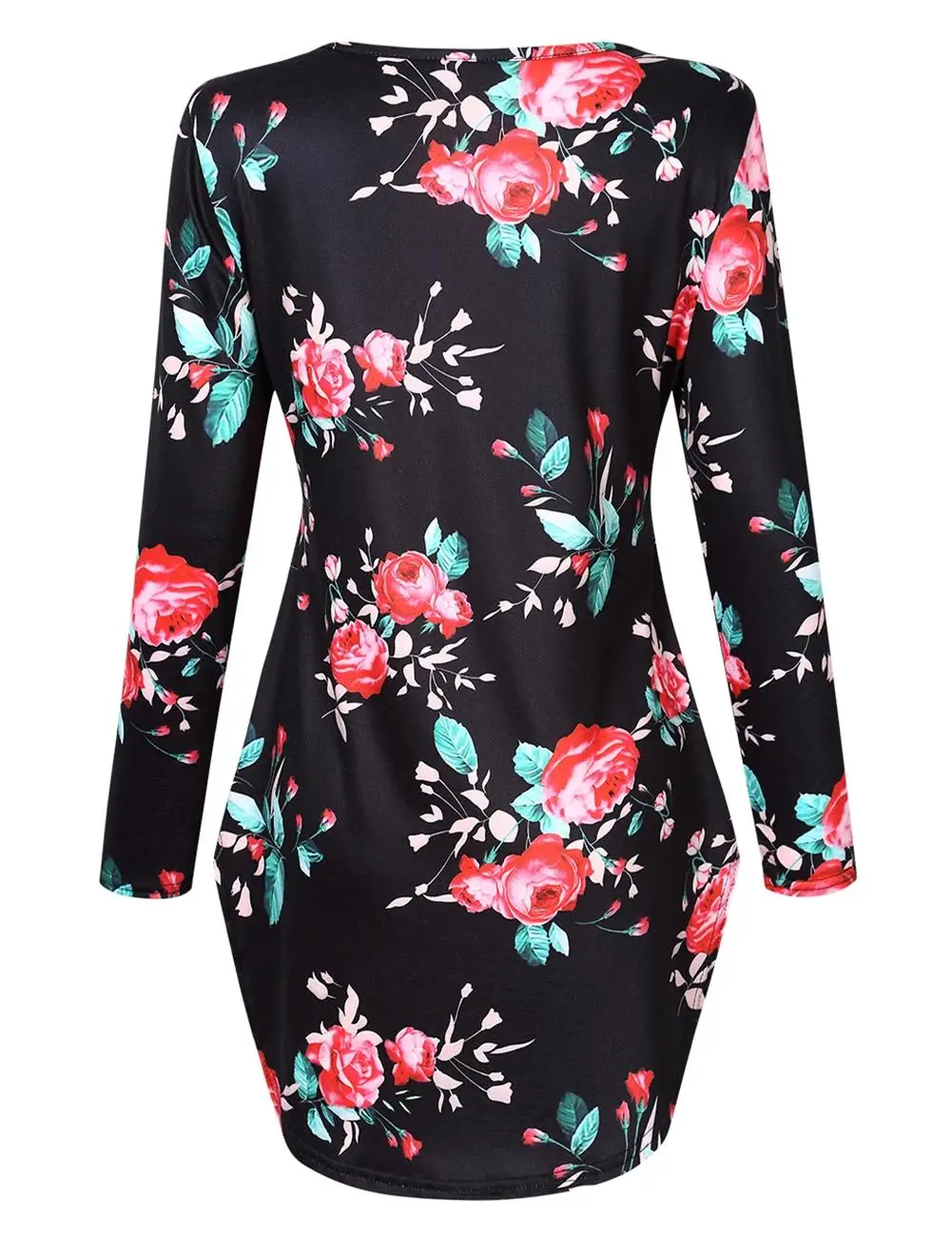 Женская рубашка с круглым вырезом ZACOO весенне-осенняя модная длинная футболка