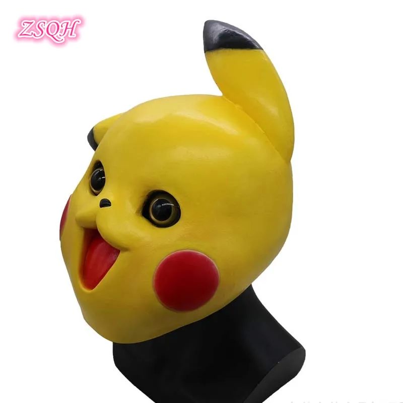 Новый фильм детектив маска с изображением Пикачу косплей латексная для детей и
