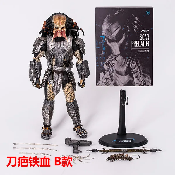 Новинка NECA AVP Alien vs. Predator 33 см 1/6 масштаб шрам Хищник MMS190 ПВХ фигурка Коллекционная